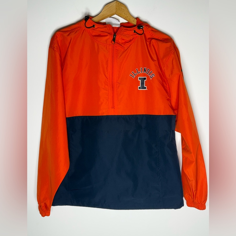 Champion Illinois Fighting Illini Pullover Windbreaker Jacket